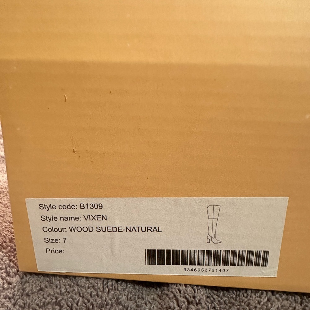 Billini “Vixen” Brown Suede Over the Knee Boots - Picture 2 of 5